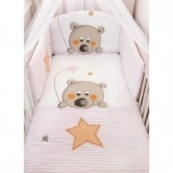 Σετ προίκας Baby Oliver, Star Bear Pink 622