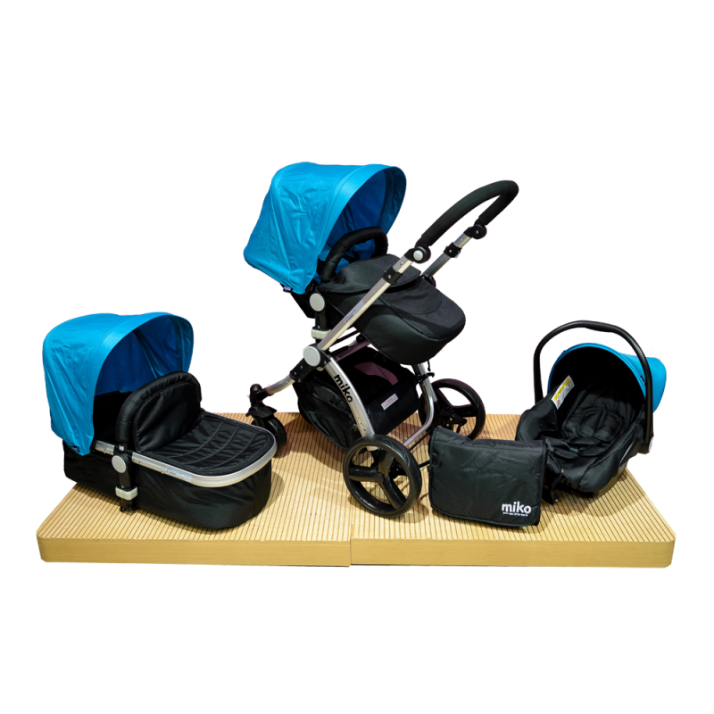 Πολυκαρότσι MIKO Travel System, Blue