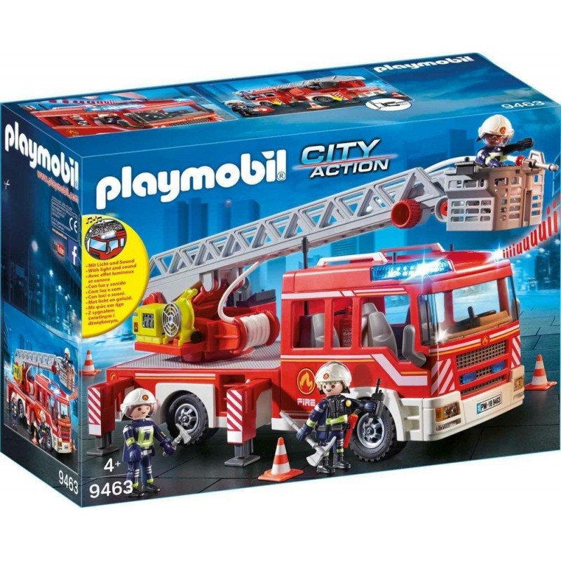 Playmobil Όχημα Πυροσβεστικής Με Σκάλα Και Καλάθι 9463
