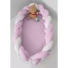 Φωλιά ύπνου με αποσπώμενη πλεξούδα Baby Oliver Ροζ 16x200cm 46-6716/120