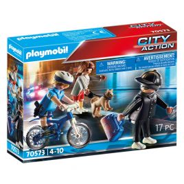 Playmobil City Action Αστυνομικός Με Ποδήλατο Και Πορτοφολάς 70573