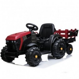 MIKO Ηλεκτροκίνητο Τρακτέρ με καρότσα 12V, BDM0925 Red