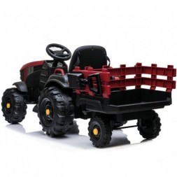 MIKO Ηλεκτροκίνητο Τρακτέρ με καρότσα 12V, BDM0925 Red