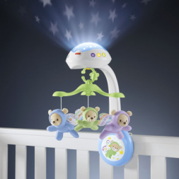 Fisher Price Μουσικό Περιστρεφόμενο με Αρκουδάκια, CDN41