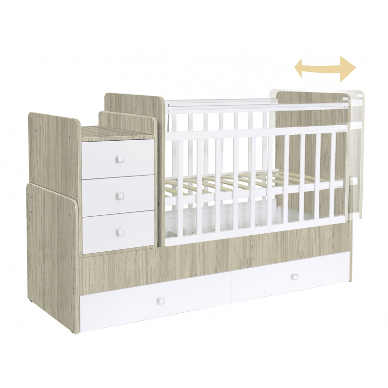 Πολυμορφικό κρεβάτι Polini Kids, Simple 1100 σε ulme
