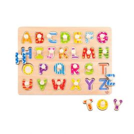 Tooky Toy Ξύλινα Σφηνώματα Αγγλικό Αλφάβητο TY852 6970090043093
