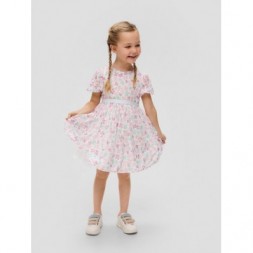 S.Oliver Παιδικό Φόρεμα White Pink 2140051.01A6