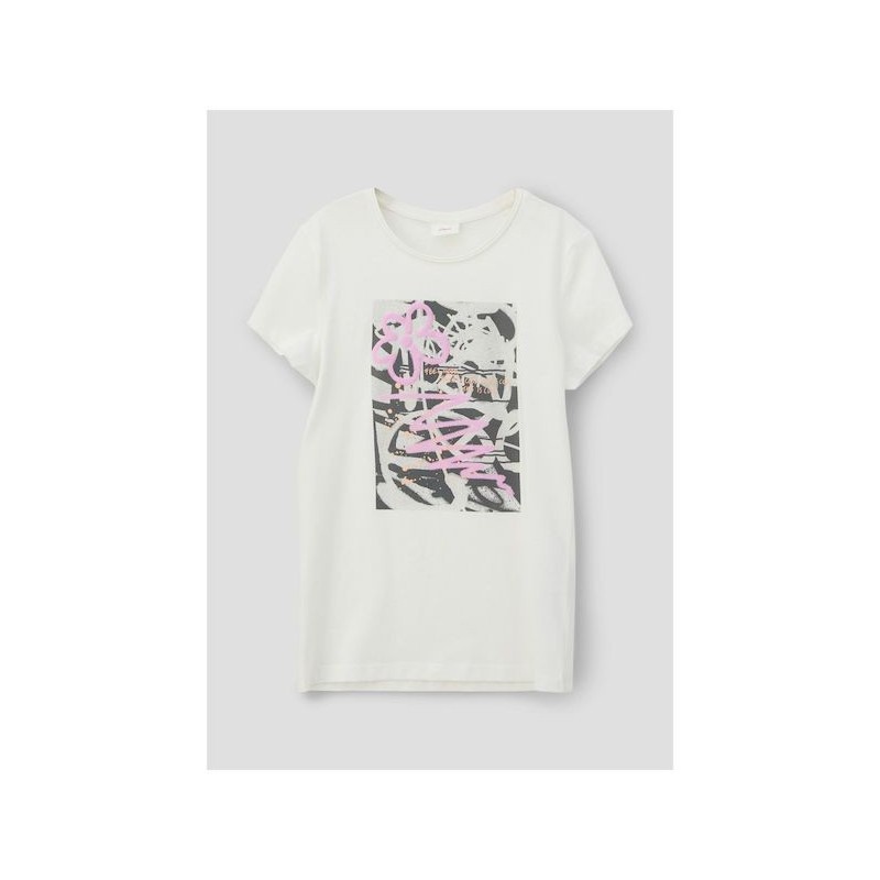 S.Oliver Παιδικό T-Shirt Cream 2140204.0210