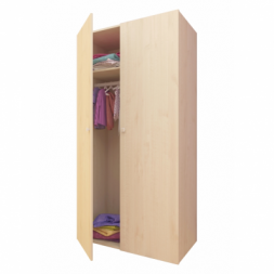 Παιδική Ντουλάπα Polini Kids, Simple 2-πόρτες φυσική