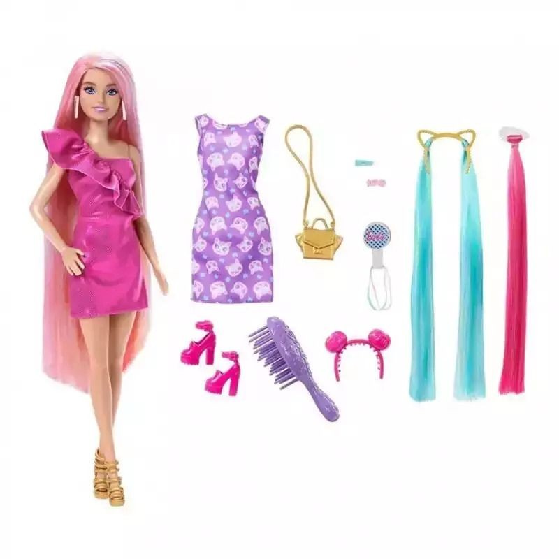 Mattel Barbie Πολυχρωμα Μαλλια JDC85
