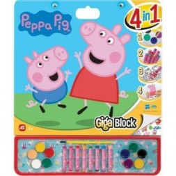 AS Σετ Ζωγραφικής Giga Block 4 Σε 1 Peppa Pig  1023-62735