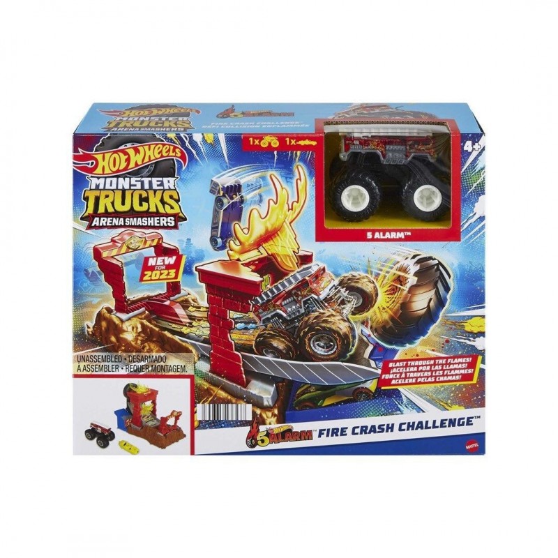 Mattel Hot Wheels Monster Trucks Arena Smashers Προκληση Φωτιας HNB87/HNB90