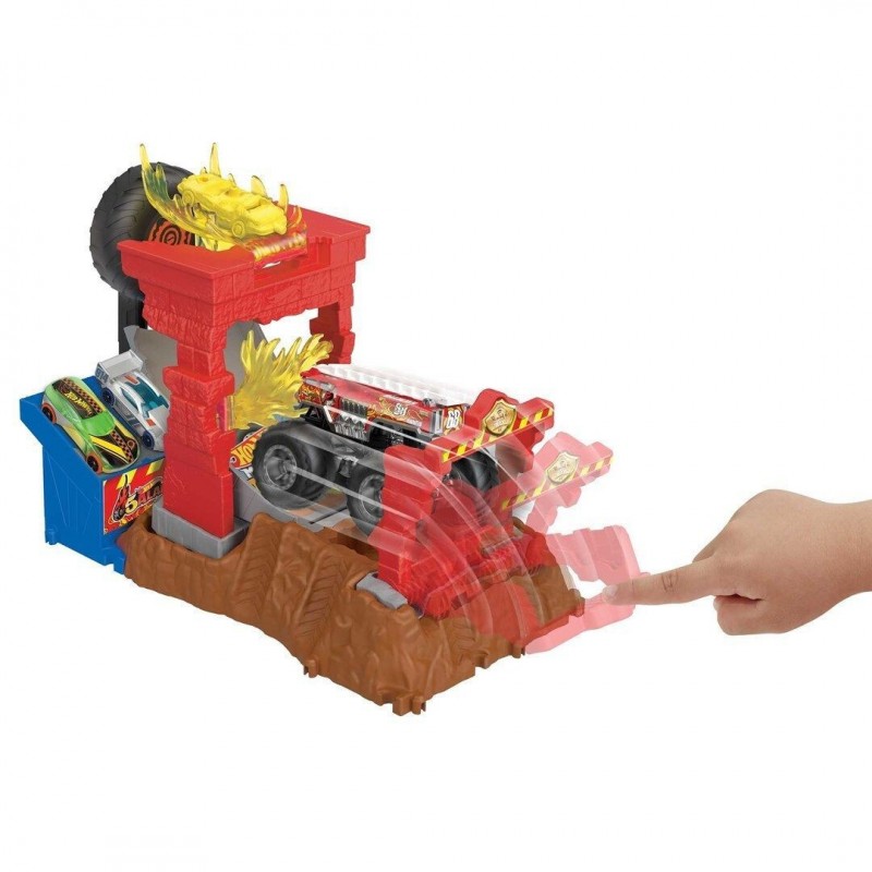 Mattel Hot Wheels Monster Trucks Arena Smashers Προκληση Φωτιας HNB87/HNB90