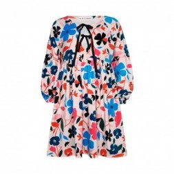 Two in a Castle Allover Velvet Kaftan Dress Kid Printed T5529