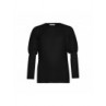 Two in a Castle Tulle Puff Sleeve Top Kid Black T5755