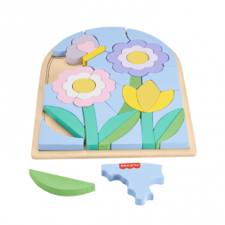 Fisher Price Ξύλινο Παζλ Λουλούδια HXT97